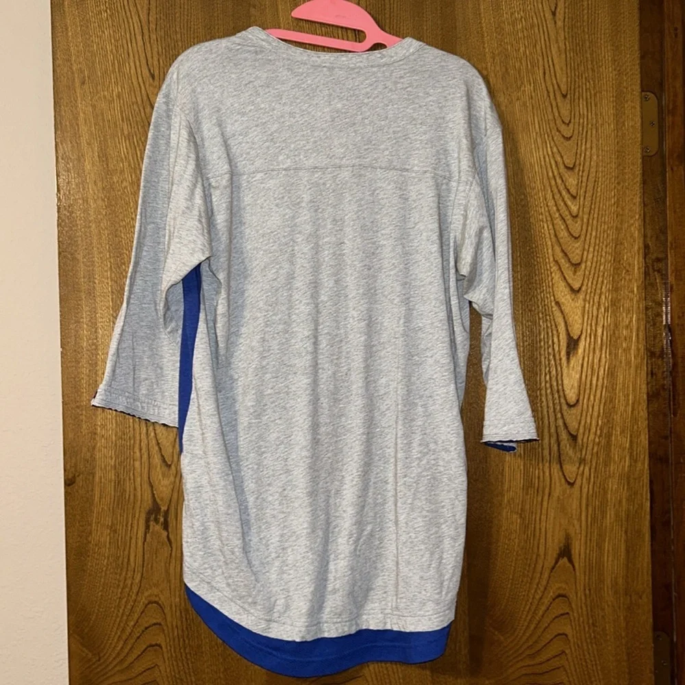 Nike MLB Dri Fit Texas Rangers Authentic 3/4 sleeve colorblock shirt mens medium - Picture 4 of 8